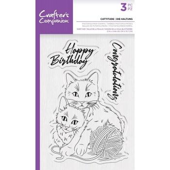 Crafters Companion - Cattitude - Clear Stamps