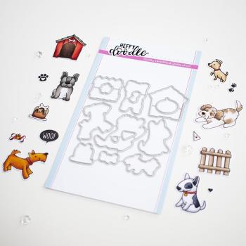 Heffy Doodle Who Let the Dogs Out Cutting Dies - Stanze