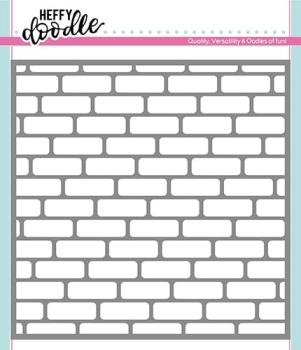 Heffy Doodle Brick By Brick Stencil - Schablone