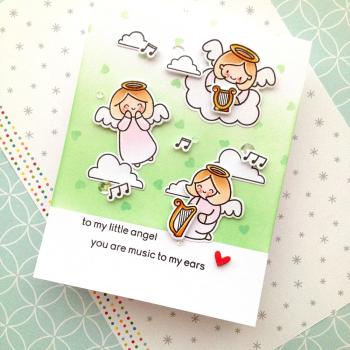 Heffy Doodle Confetti Hearts  Stencil - Schablone