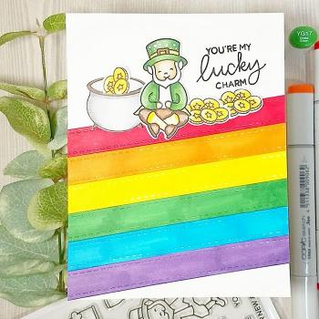 Heffy Doodle Stitched Strips of Ease  Cutting Dies - Stanze