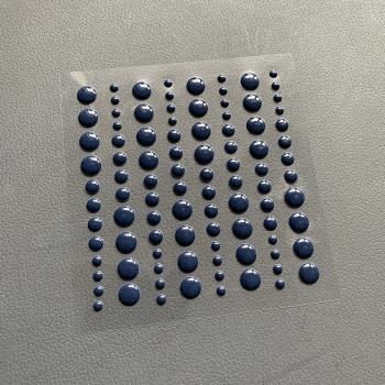 Simple and Basic Adhesive Enamel Dots" Dark Blue " - Klebepunkte
