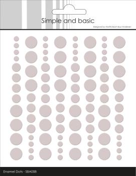 Simple and Basic Adhesive Enamel Dots "Baileys Brown" - Klebepunkte