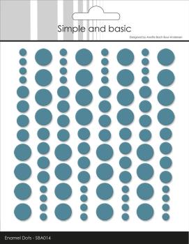 Simple and Basic Adhesive Enamel Dots "Aqua" - Klebepunkte