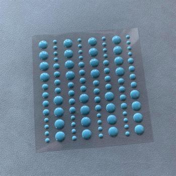 Simple and Basic Adhesive Enamel Dots "Aqua" - Klebepunkte