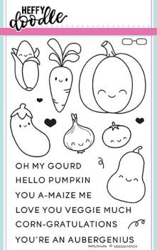 Heffy Doodle Veggie Patch   Clear Stamps - Stempel 