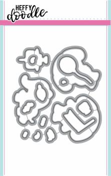 Heffy Doodle Elephant of Surprise Cutting Dies - Stanze