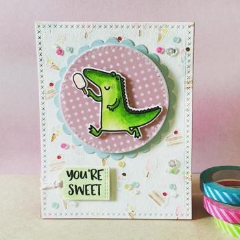 Heffy Doodle Happy Snappy Crocs  Cutting Dies - Stanze