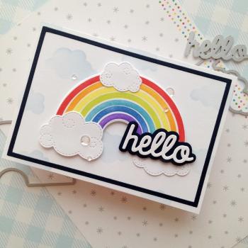 Heffy Doodle Rainbow Builder  Stencil - Schablone