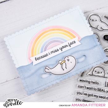 Heffy Doodle Rainbow Builder  Stencil - Schablone