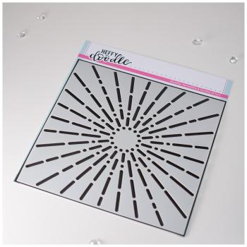 Heffy Doodle Simply Radiant Stencil - Schablone