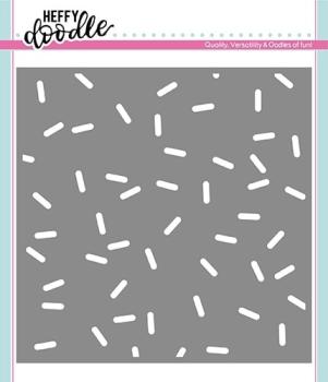 Heffy Doodle Sprinkled With Fun  Stencil - Schablone