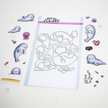 Heffy Doodle Sealy Friends  Cutting Dies - Stanze