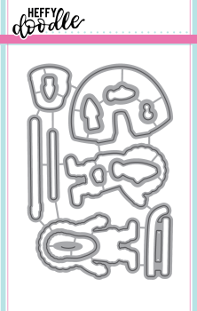 Heffy Doodle Warm Hugs Cutting Dies - Stanze