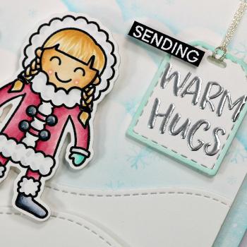 Heffy Doodle Warm Hugs  Cutting Dies - Stanze