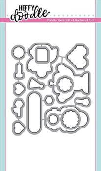 Heffy Doodle Bots of Love  Cutting Dies - Stanze