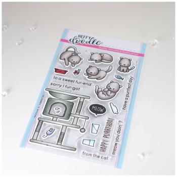Heffy Doodle Purrfect Day   Clear Stamps - Stempel 