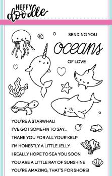 Heffy Doodle Oceans of Love   Clear Stamps - Stempel 