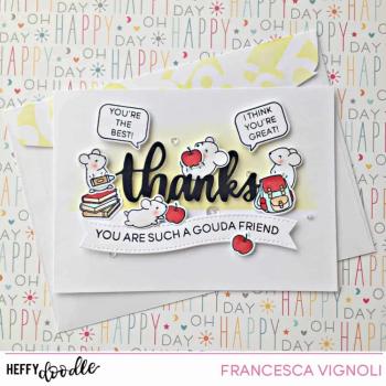 Heffy Doodle Hello Squeakheart   Clear Stamps - Stempel 