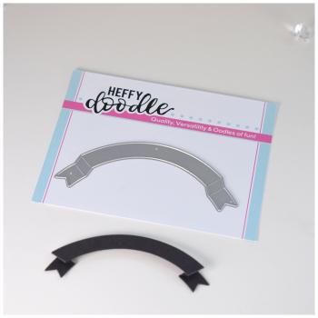 Heffy Doodle Curved Banner  Cutting Dies - Stanze  
