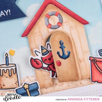 Heffy Doodle Build A Cabin  Cutting Dies - Stanze  