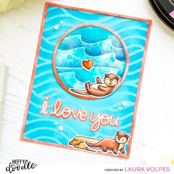 Heffy Doodle I Love You (Shadow)  Cutting Dies - Stanze  