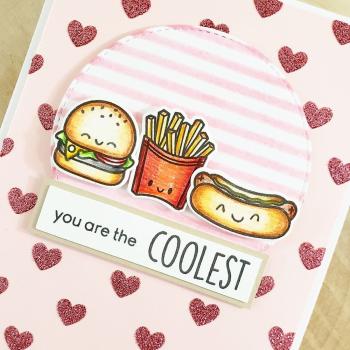 Heffy Doodle Pinstripe  Stencil - Schablone