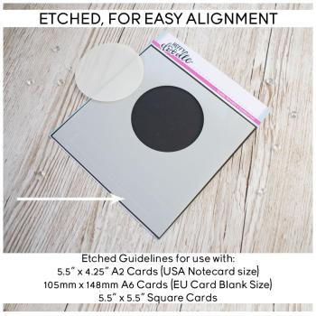Heffy Doodle Circle Masquerade Stencil - Schablone