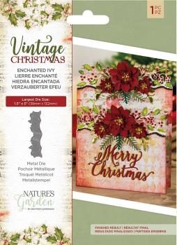 Crafters Companion - Vintage Christmas Enchanted Ivy Die - Stanze