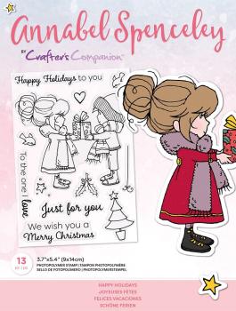 Crafters Companion - Annabel Spenceley Happy Holidays - Clear Stamps