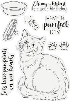 Crafters Companion - A Purrfect Day - Clear Stamps