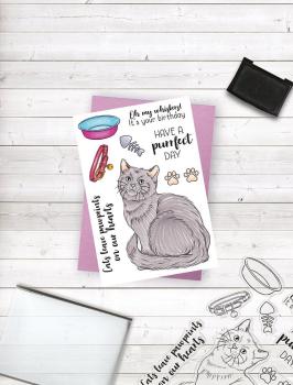 Crafters Companion - A Purrfect Day - Clear Stamps