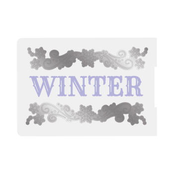 Crafters Companion -Glittering Snowflakes 5x7 Inch  Cut & Emboss - Prägefolder