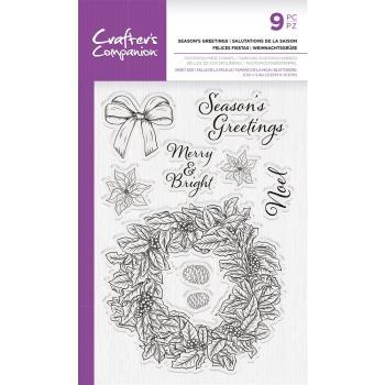 Crafters Companion - Seasons Greetings - Clear Stamps