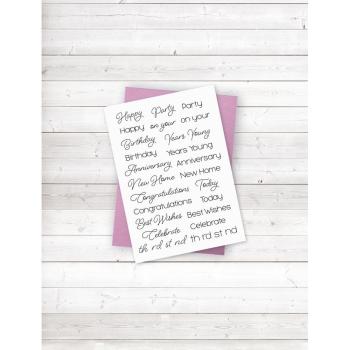 Crafters Companion - Everyday Sentiments - Clear Stamps