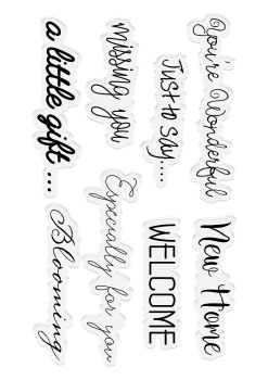 Crafters Companion - Sensational Succulents - Succulent Greetings - Clear Stamps