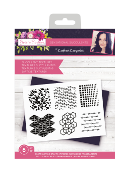 Crafters Companion - Sensational Succulents - Succulent Textures - Clear Stamps