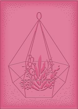 Crafters Companion -Sensational Succulents - Terrarium - Prägefolder