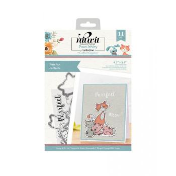 Crafters Companion - Pawsitivity Purrfect - Stanze & Stempel