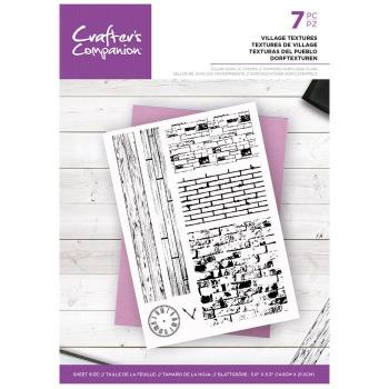 Crafters Companion - Village Textures - Clear Stamps