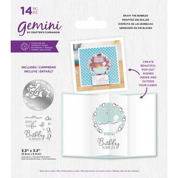 Gemini Enjoy the Bubbles Stamp & Die - Stempel & Stanze 