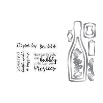 Gemini Prosecco Celebration Stamp & Die - Stempel & Stanze 