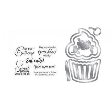 Gemini Sweet Birthday Stamp & Die  - Stempel & Stanze 