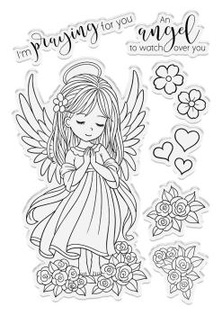 Crafters Companion - Angel Inspiration Angel Prayers - Stanze & Stempel