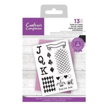 Crafters Companion - Game of Cards  - Clear Stamps