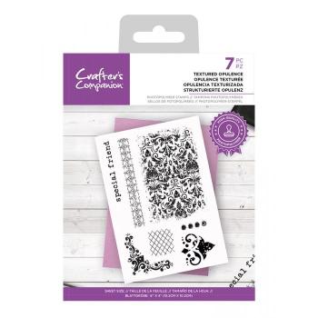 Crafters Companion - Textured Opulence  - Clear Stamps