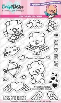 Carlijn Design Valentine Kisses   Clear Stamps - Stempel 