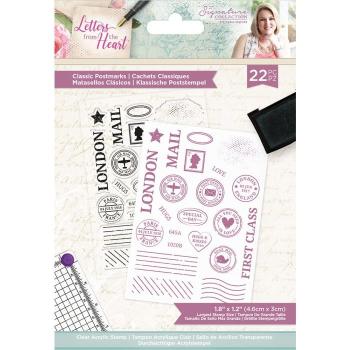Crafters Companion - Letters from The Heart Classic Postmarks - Clear Stamps