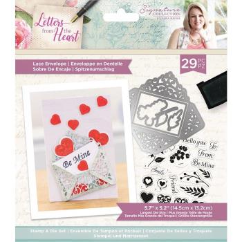 Crafters Companion - Letters from The Heart Lace Envelope - Stanze & Stempel