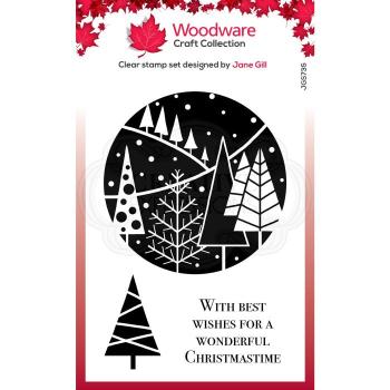 Woodware Festive circle  Clear Stamps - Stempel 
